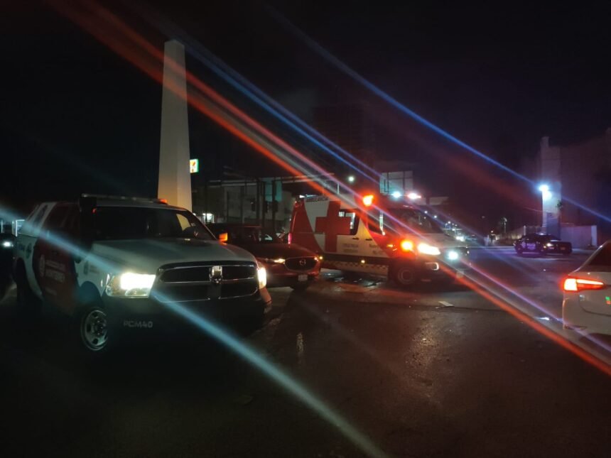 Motociclista resulta lesionado tras accidente vial en Monterrey